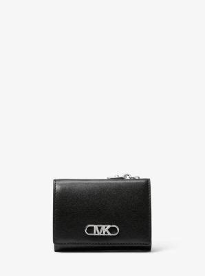 michael kors brieftasche metalllic|michael kors parker leather bag.